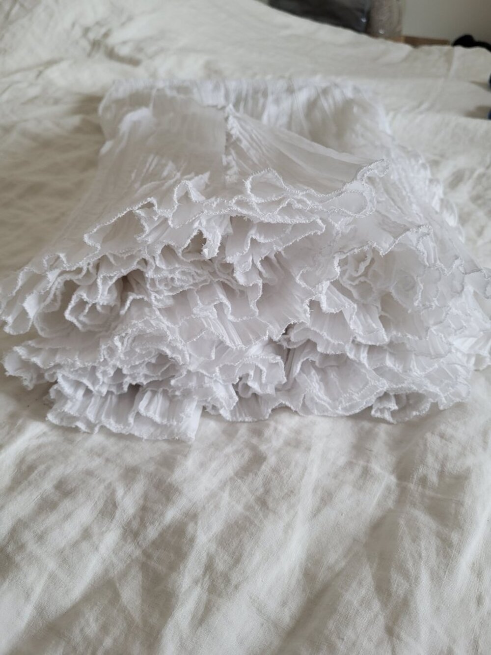 GUESS White Lightweight spring summer Skirt Midi - Picture 12 of 13